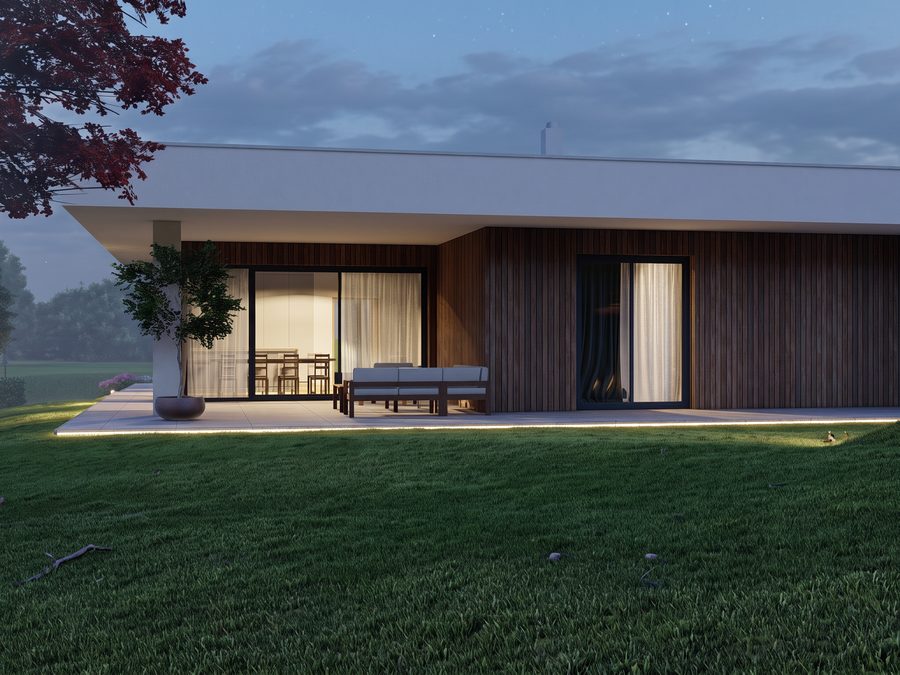 Bungalov s presklenou terasou — pohľad 2